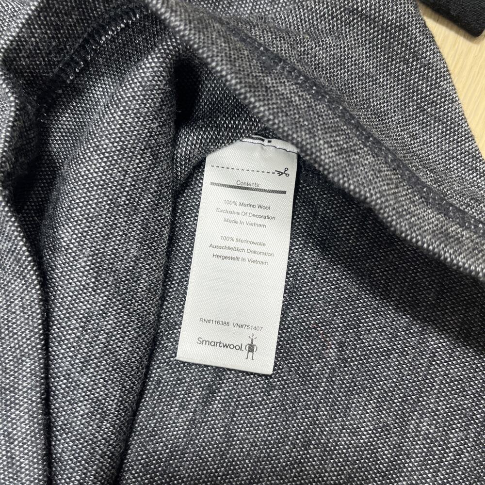 Smartwool Shirt Mens S Gray All Seaons Merino Wool Knit Base Layer Long Sleeve - Picture 9 of 11